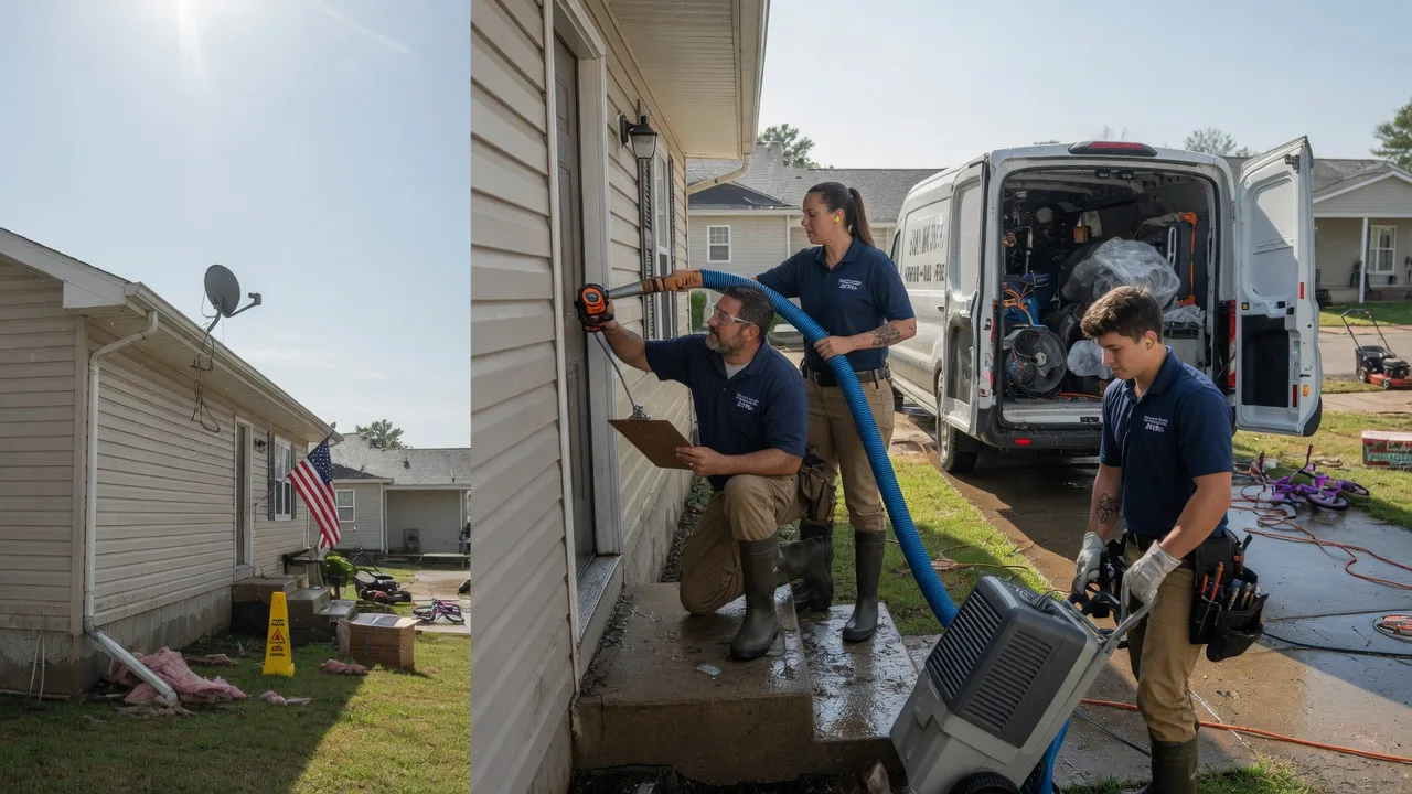 Ceiling Water Damage Restoration in Hampshire, TN near me